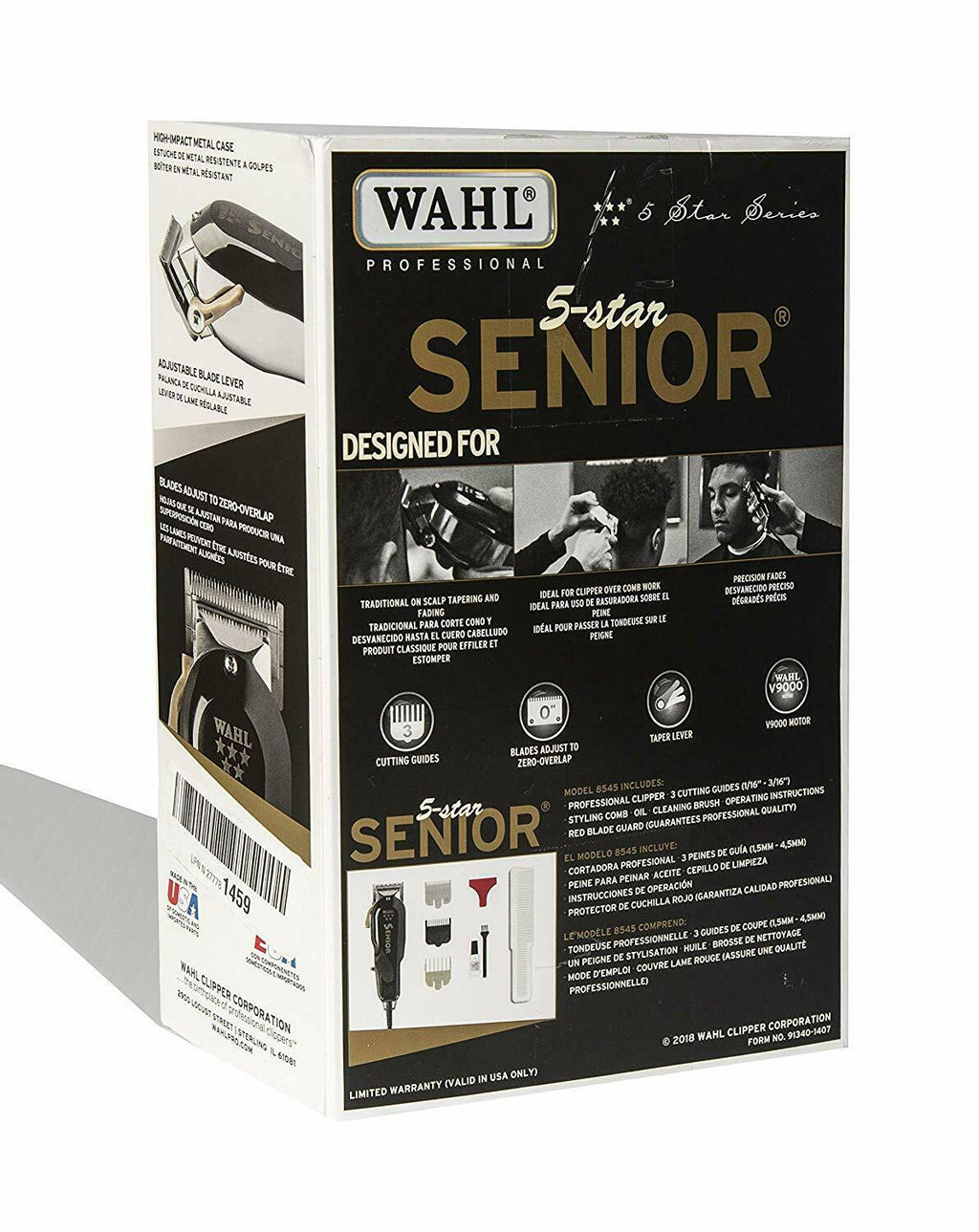 Wahl 5-Star Hair Clipper Trimmer #8545 For Professional Barbers And Stylists