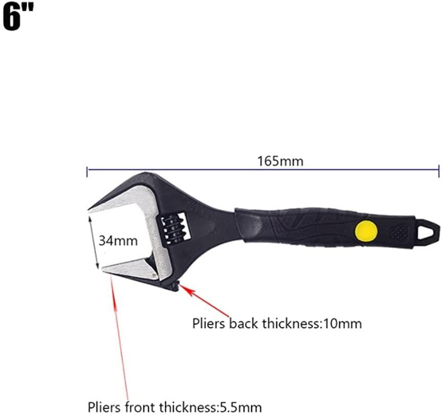 SPNEC 6/8/10/12 Inch Adjustable Spanner Multi-Function Ratchet Wrench Universal Key LarOpen End Wrench Hand Tools Repair Tools