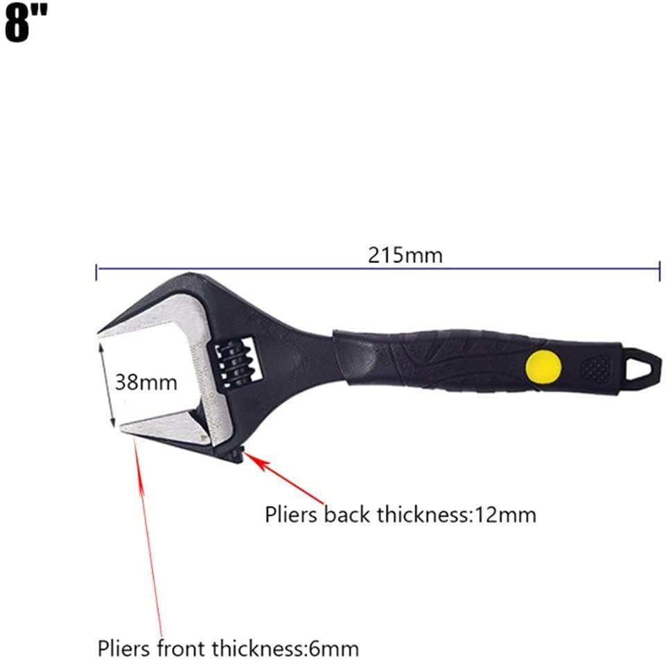 SPNEC 6/8/10/12 Inch Adjustable Spanner Multi-Function Ratchet Wrench Universal Key LarOpen End Wrench Hand Tools Repair Tools