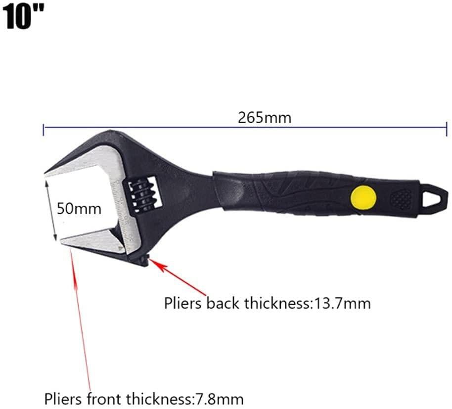 SPNEC 6/8/10/12 Inch Adjustable Spanner Multi-Function Ratchet Wrench Universal Key LarOpen End Wrench Hand Tools Repair Tools
