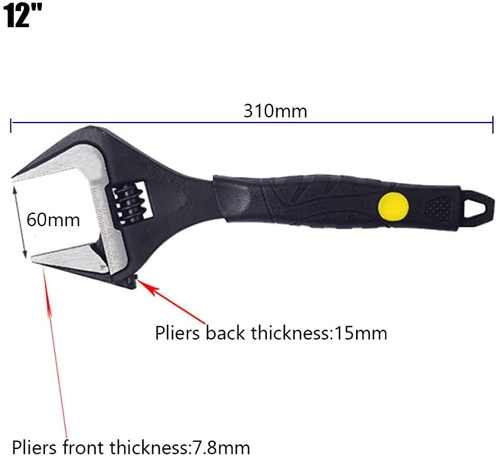 SPNEC 6/8/10/12 Inch Adjustable Spanner Multi-Function Ratchet Wrench Universal Key LarOpen End Wrench Hand Tools Repair Tools
