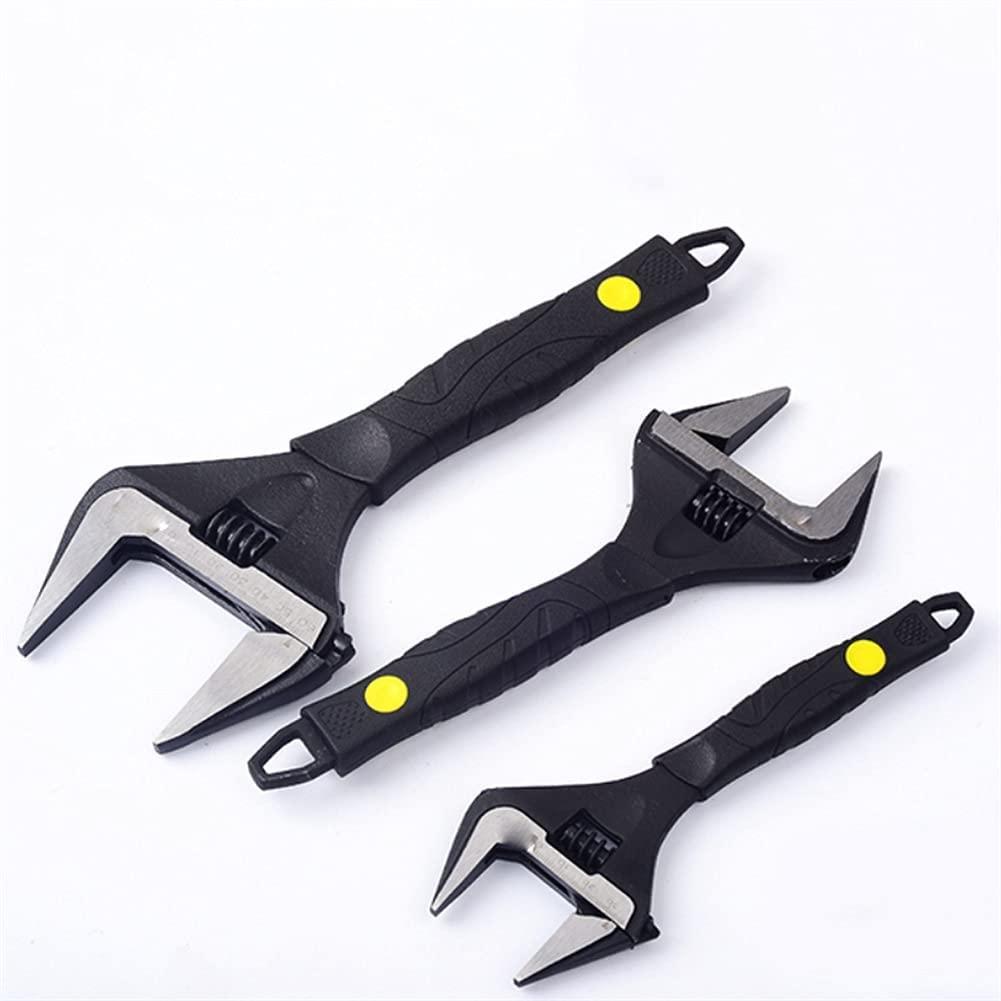 SPNEC 6/8/10/12 Inch Adjustable Spanner Multi-Function Ratchet Wrench Universal Key LarOpen End Wrench Hand Tools Repair Tools