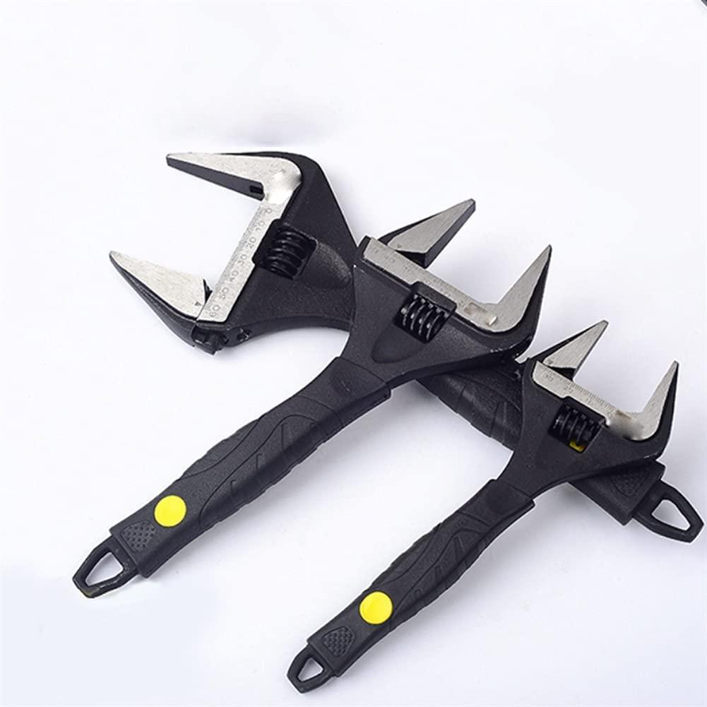 SPNEC 6/8/10/12 Inch Adjustable Spanner Multi-Function Ratchet Wrench Universal Key LarOpen End Wrench Hand Tools Repair Tools