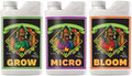 Advanced Nutrients pH Perfect Grow, Micro, Bloom 4L, 3-Part Base Nutrient, 4 Liters Each