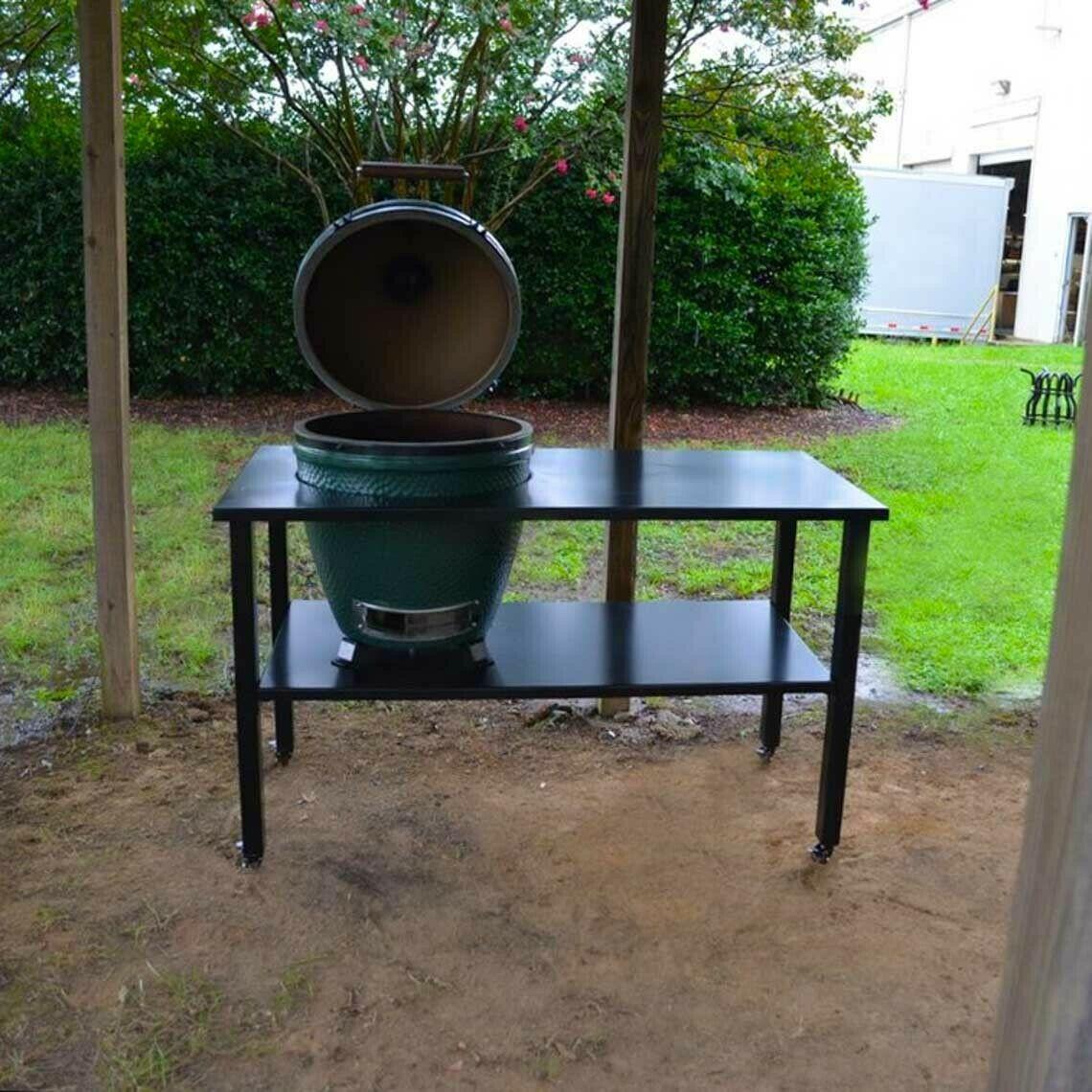 Ceramic Grill Table Aluminum Fits LarBGE,