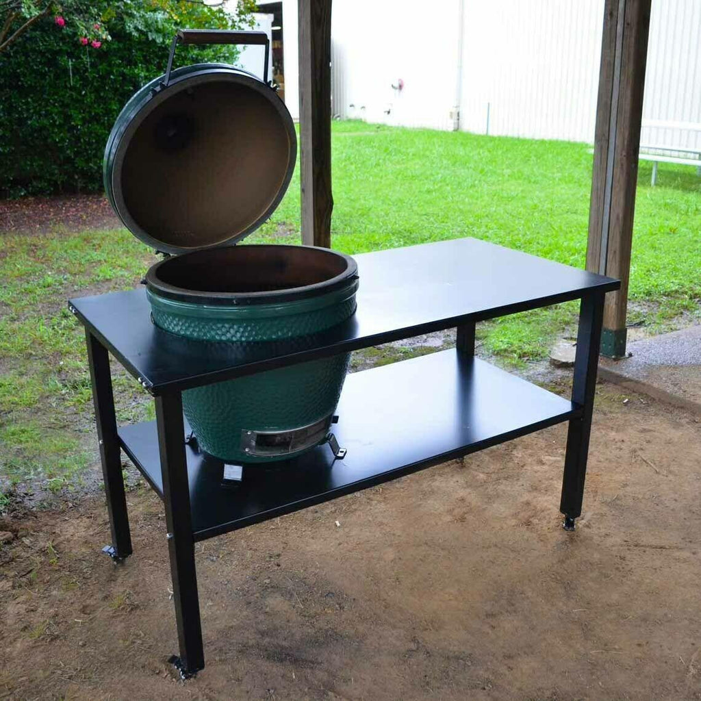 Ceramic Grill Table Aluminum Fits LarBGE,