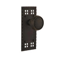 Craftsman Plate 2-3/8 in. Backset Oil-Rubbed Bronze PassaHall/Closet Craftsman Door Knob