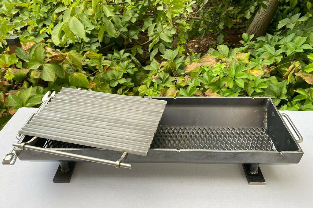Hibachi Grill Metal Portable Fire Pit, Outdoor Fire Pit, Backyard Fire Pit Bowl