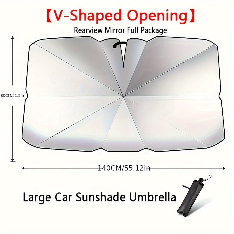 Protect Your Car From The Sun With This Universal Windshield Sun Visor!