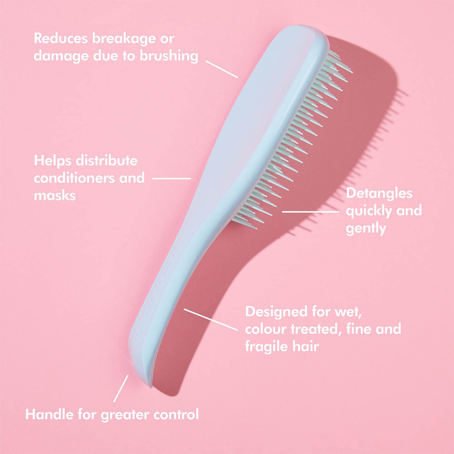 Tangle Teezer The Ultimate Detangling Brush, Dry and Wet Hair Brush Detangler for All Hair Types, Black Gloss, Raspberry Pink