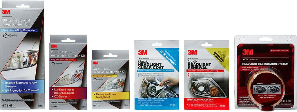 3M Headlight Lens Restoration System, 39008, 1 Kit