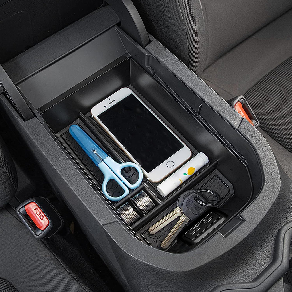 JDMCAR Center Console Tray Organizer Compatible with Toyota RAV4 Accessories 2023 2023 2023 2023 2023 and 2021-2023 RAV4 Prime, Armrest Insert Container ABS Material Secondary Storage Box