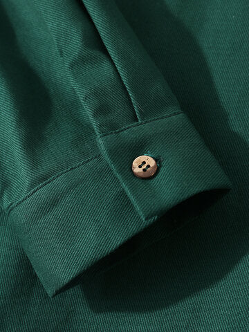 mens pure color revere collar shirts basics two pieces outfits with sweatpants