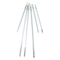 Set of 6 Dripping LED Icicle Snowfall Christmas Light Tubes 21.75" - 39.5"