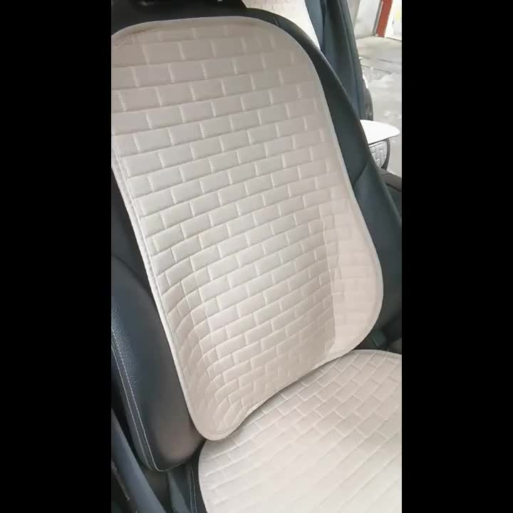Car Seat Cover Front Set Choose Flax Car Seat Protector Cushion Linen Fabric Car Accessories Universal Size Car Seat Cushion