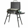 22" Griddle with Hood, Foldable Legs, Adapter Hose Tabletop Versatile