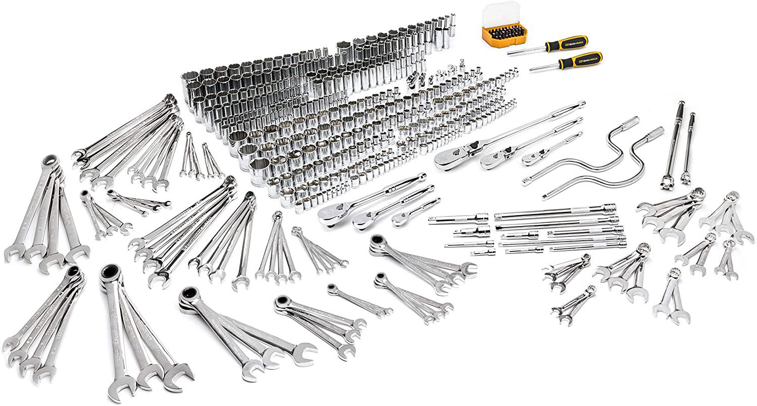 Sturdy Hand Tools 46Pcs Professional Spanner Socket Set 1/4inch Screwdriver Ratchet Wrench Set Kit Car Repair Tools Combination Hand Tool Set Safety
