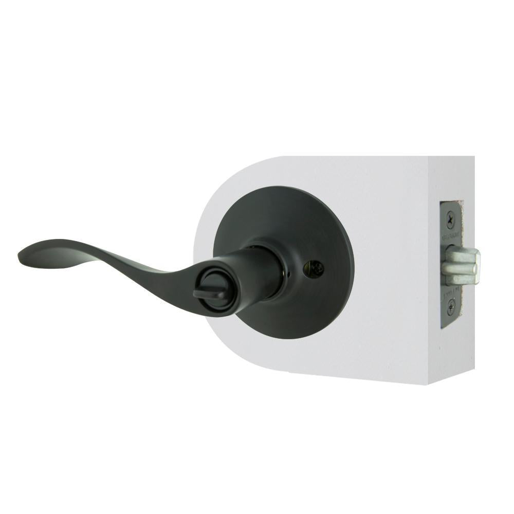 Zacoti Matte Black Keyed Entry Door Lever