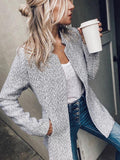 Fashion Solid Color Irregular Collar Jacket