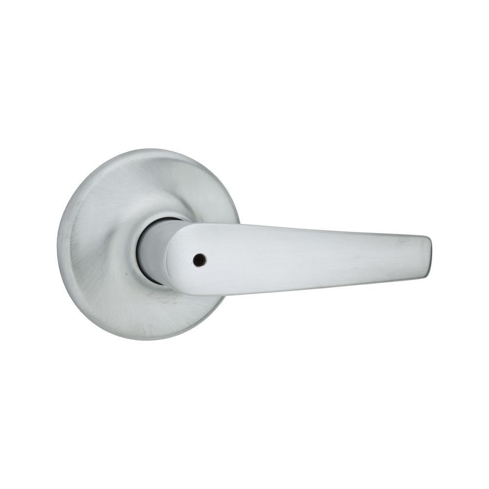 Delta Satin Chrome Privacy Bed/Bath Door Lever