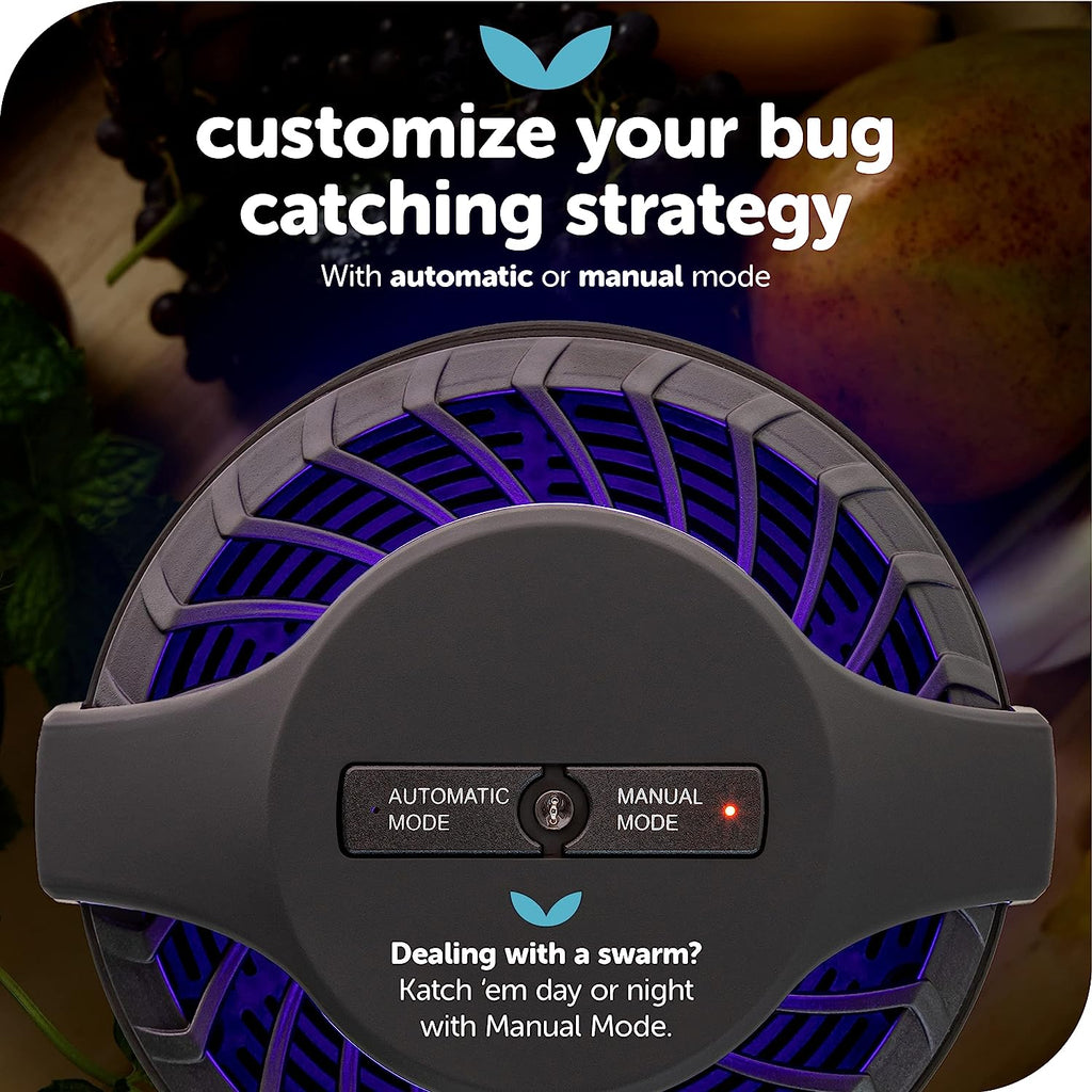 Katchy Automatic Indoor Insect Trap - Self-Activating Killer for Mosquitos, Gnats, Moths, Fruit Flies - Non-Zapper Traps for Inside Your Home - Catch Insects with Suction, Bug Light &amp; Sticky Glue