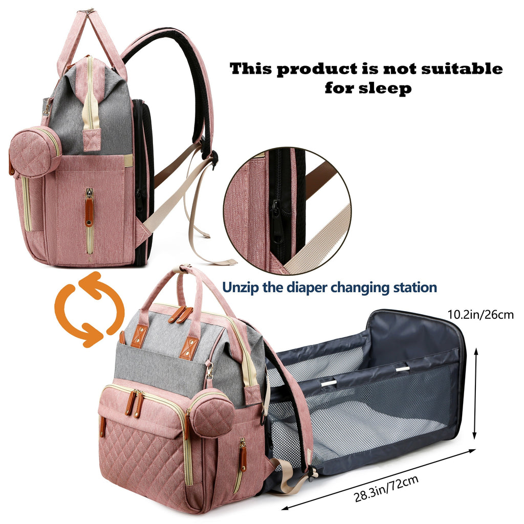 Diaper Bag Backpack, Trendy Bag, Diaper Backpack Bag With A Changing Station, Multifunction Waterproof LarTravel Back Pack, Christmas, Halloween, Thanksgiving Day Gift