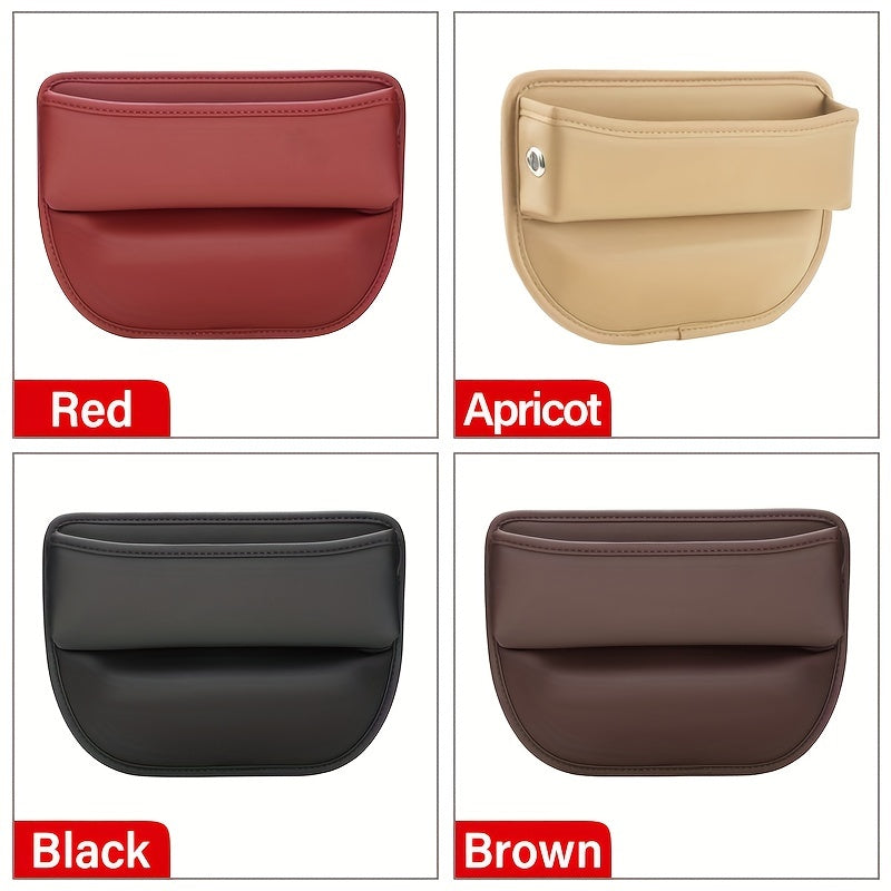 Upgrade Your Car with a PU Leather Seat Gap Manager - Keep Your Belongings Secure &amp; Organized!