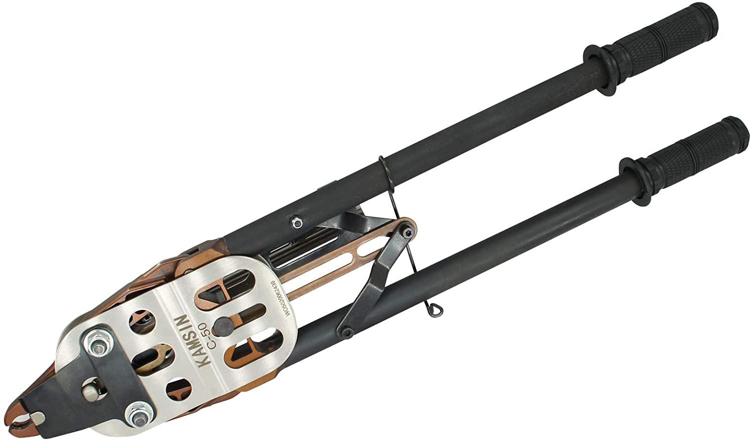 Kamsin C50 11 Gau1 3/4" Crown Snap-Ring Plier, Closure Diameter 13.5-14mm,Manual Fence Plier Tool with Auto-feed System,C Ring Gun, Hog Ring Tool Hand Tools for Animal Pet Cages, Mattress, Fencing