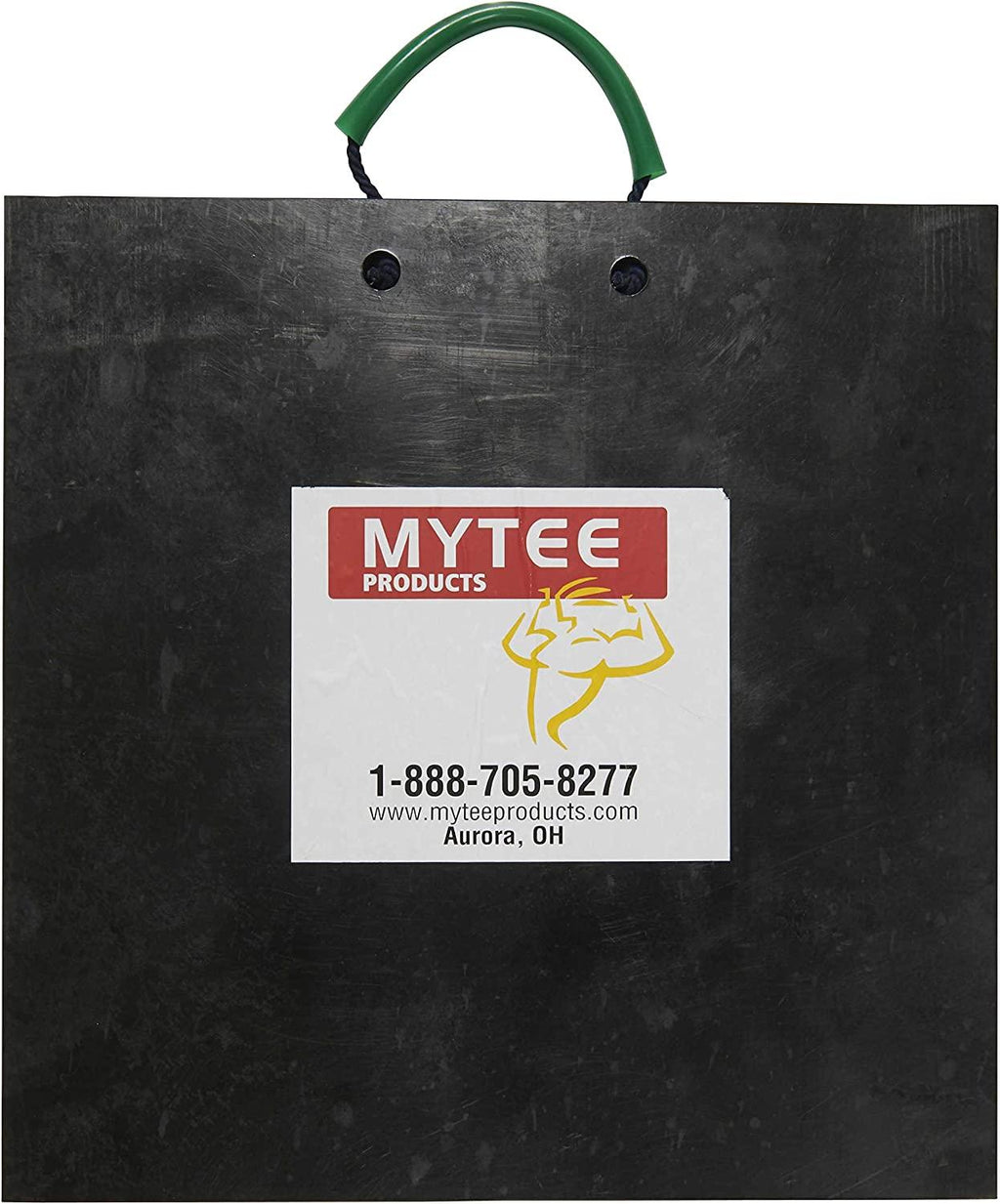 Mytee Medium Outrigger Pad 18" x 18" x 1.5" Thick for Crane, Wrecker, Tow Truck, Service Truck - Black (2 Pack)