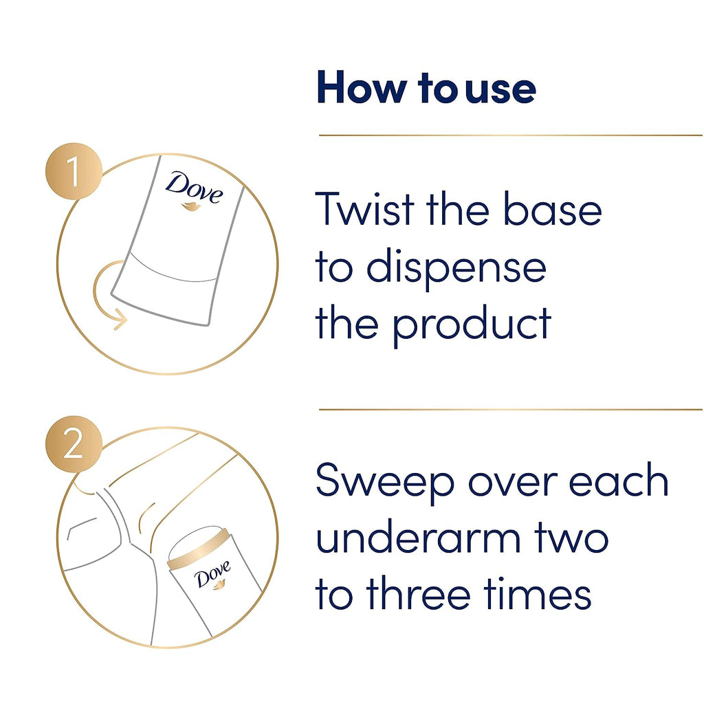 Dove Ultimate Antiperspirant Deodorant Stick Peony and Rose Water 2.6 oz 2 Count, RED