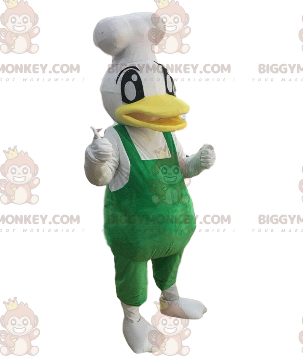 BIGGYMONKEYmascot costume of cook duck, chef costume, giant duck