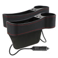 1PC Car StoraBox, Car Seat Gap Organizer Car Seat Clip Slot StoraBox Dual USB Charger Multifunctional Water Cup Holder StoraBox