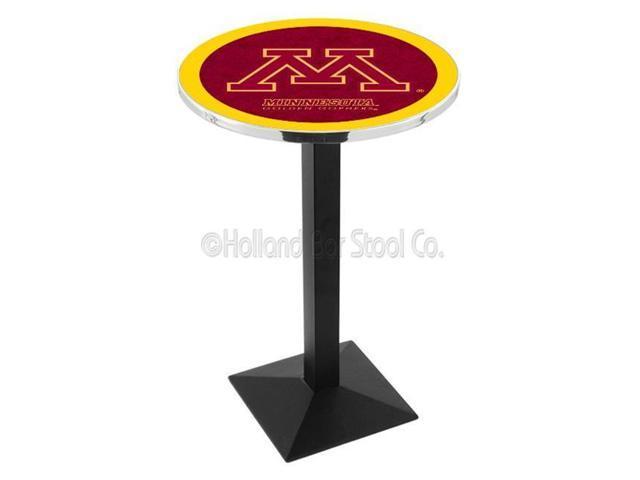 L217C42MinnUn 42 In. Chrome Minnesota Pub Table