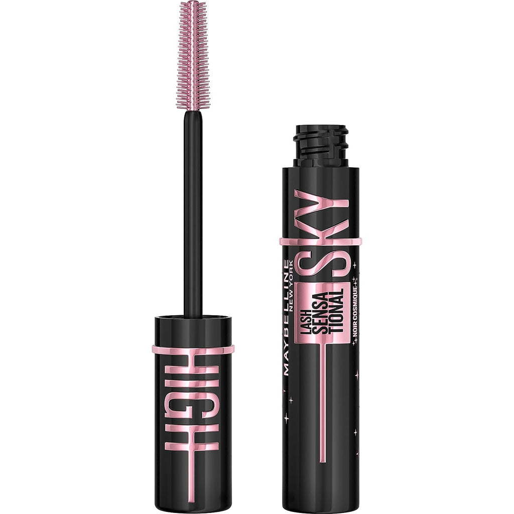 Maybelline New York Lash Sensational Sky High Washable Mascara Makeup, Volumizing, Lengthening, Defining, Curling, Multiplying, Buildable Formula, Cosmic Black, 1 Count