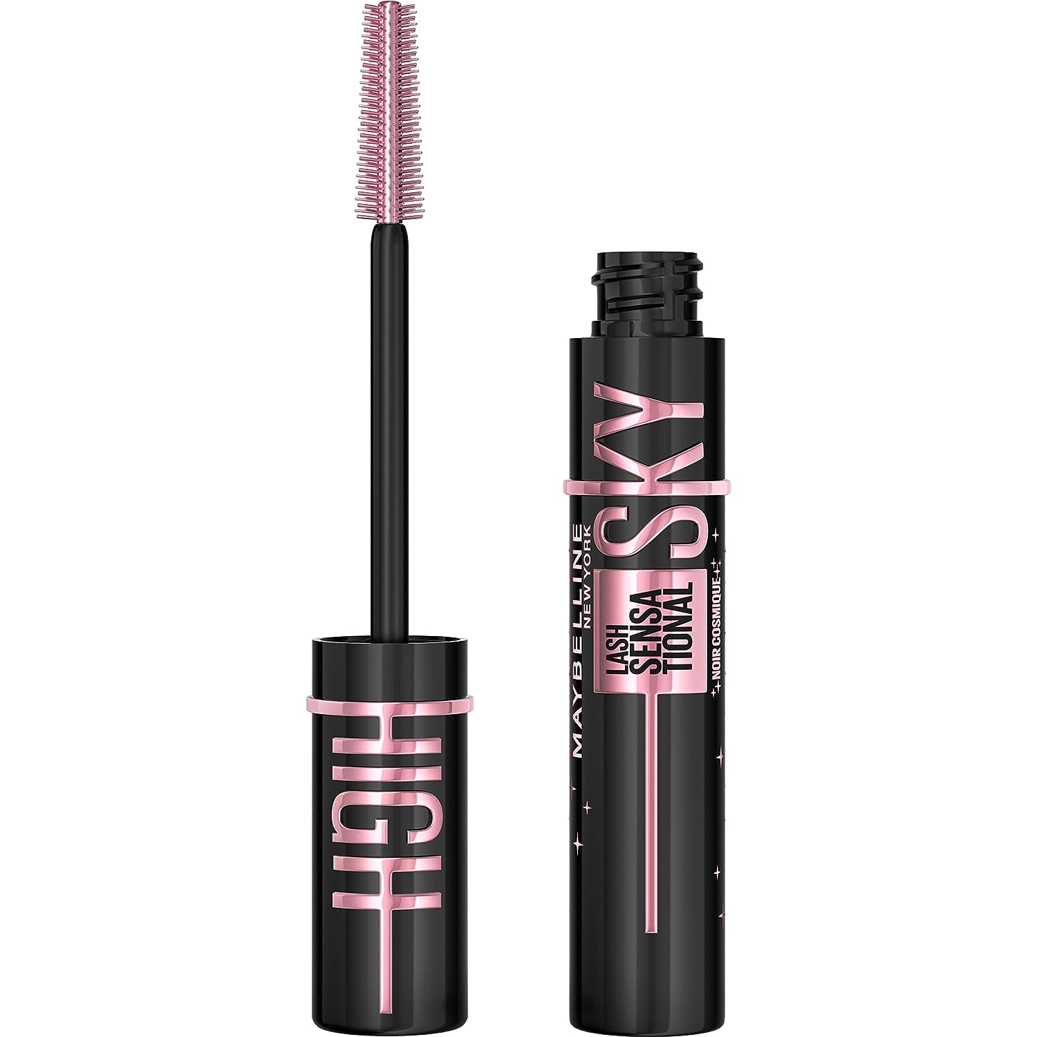 Maybelline New York Lash Sensational Sky High Washable Mascara Makeup, Volumizing, Lengthening, Defining, Curling, Multiplying, Buildable Formula, Cosmic Black, 1 Count