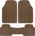 BDK ProLiner Floor Mats for Cars Trucks SUV, Beige 3-Piece Heavy Duty Car Mats with Universal Fit , All Weather Car Floor Liners