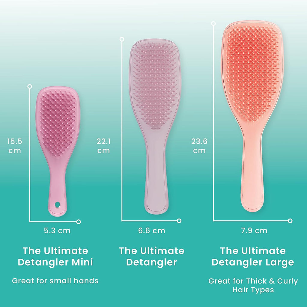 Tangle Teezer The Large Ultimate Detangling Brush, Dry and Wet Hair Brush Detangler for Long, Thick, Curly and Textured Hair, Peach Glow