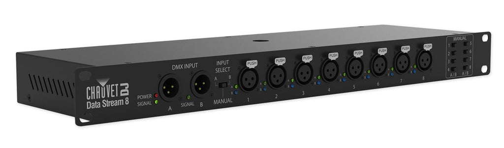 Chauvet Data Stream 8 DMX Splitter To Distribute+Boost Signals+LED Fog Machine