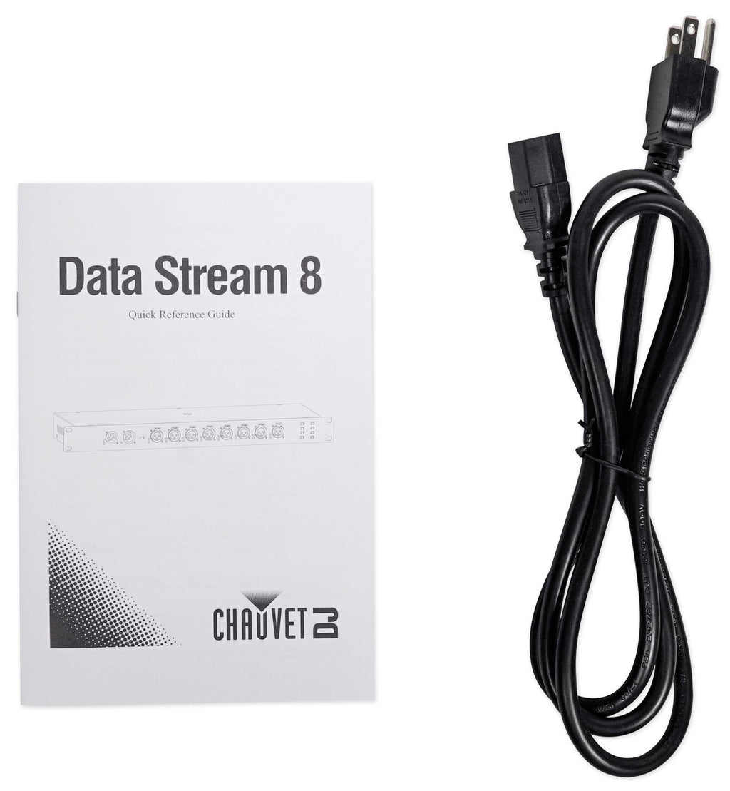 Chauvet Data Stream 8 DMX Splitter To Distribute+Boost Signals+LED Fog Machine
