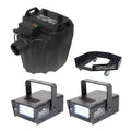 Chauvet DJ Nimbus Plug/Play Dry Ice Fog Machine+Nimbus Cart+2 Strobe Lights