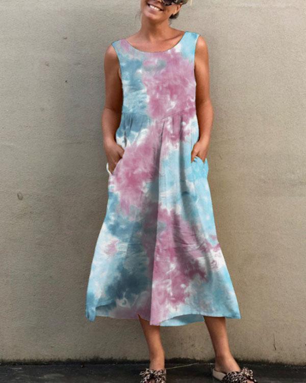 tie dye/print casual overalls cropped pants jumpsuits