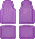 CAR PASS Heavy Duty Rubber Floor Mats 4-Piece Car Mat Set - Universal Waterproof Floor Mats for Car SUV Truck, Durable All-Weather Mats(Purple)