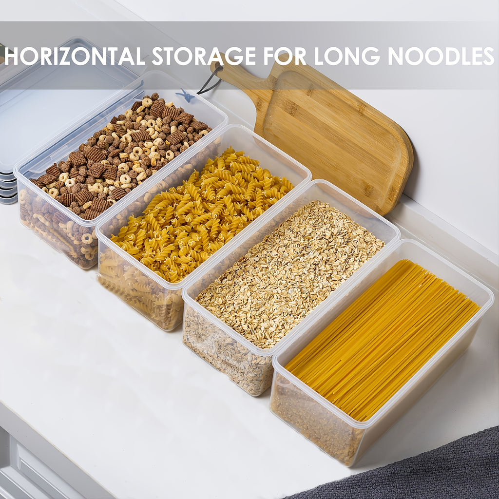 Organize Your Kitchen Pantry with These 3.2L Airtight Plastic StoraContainers - BPA &amp; Labeless!