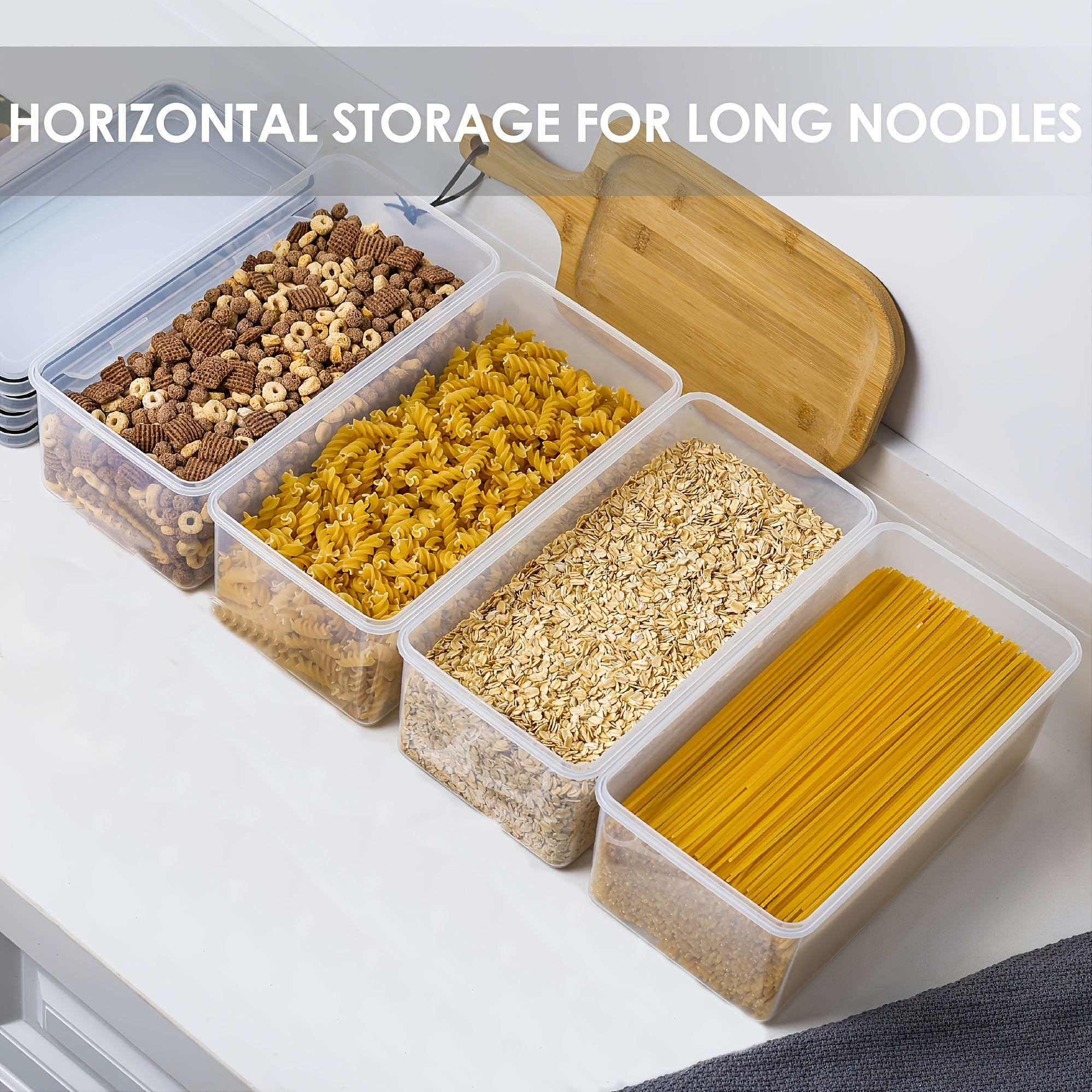 Organize Your Kitchen Pantry with These 3.2L Airtight Plastic StoraContainers - BPA &amp; Labeless!