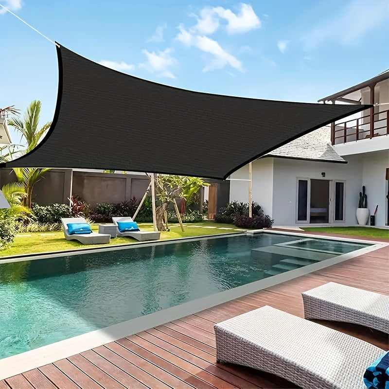 Sun Shade Cloth, Dense Shading Heat Insulation Net, Shading Cloth, Sun And Snow Protecting For Balcony, Courtyard, RV Camping, Black