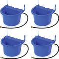 Little Giant FW16BLUE 4 Gallon Capacity Automatic Float Controlled Waterer Animal Horse & Cattle Livestock Water Trough, Blue (4 Pack)