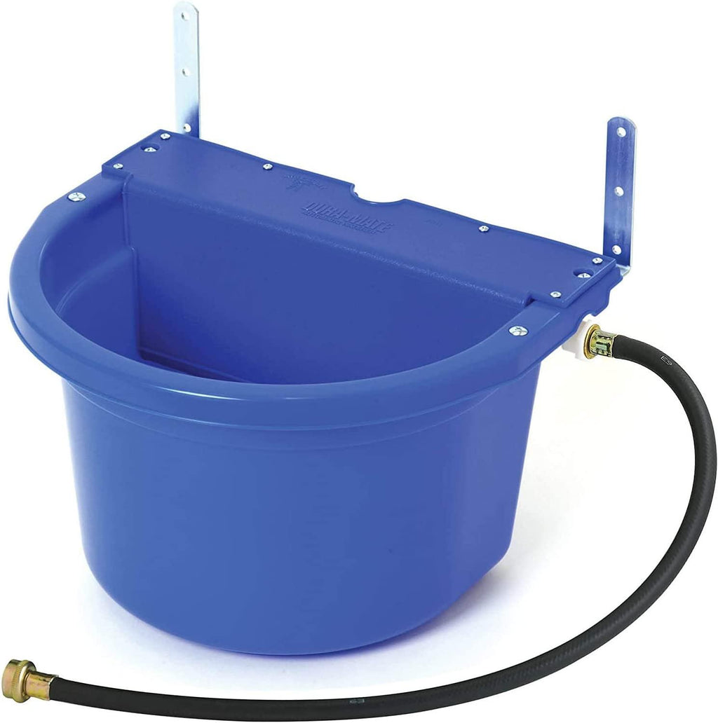 Little Giant FW16BLUE 4 Gallon Capacity Automatic Float Controlled Waterer Animal Horse & Cattle Livestock Water Trough, Blue (4 Pack)