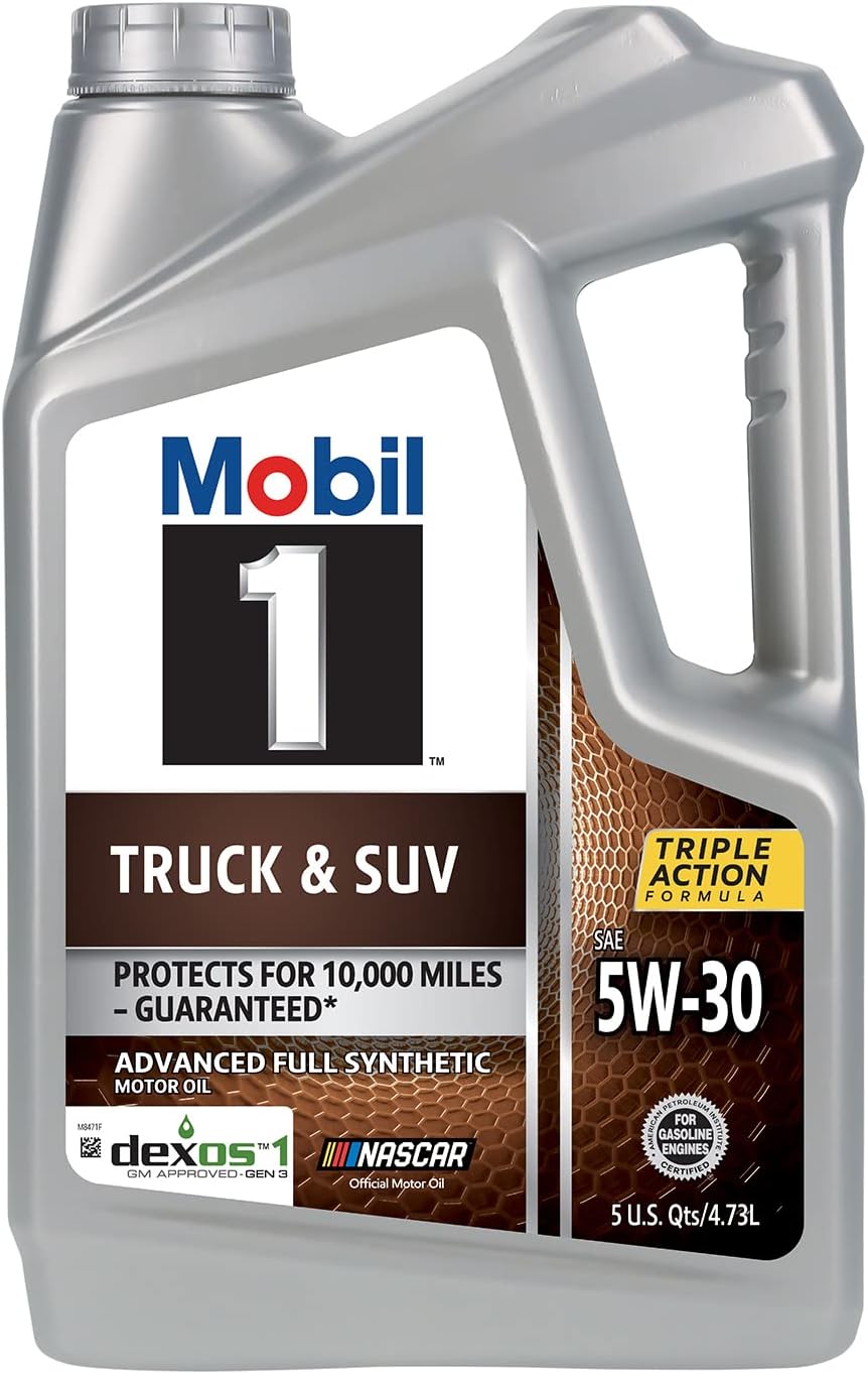 Mobil 1 Truck &amp; SUV Full Synthetic Motor Oil 5W-30, 5 Quart