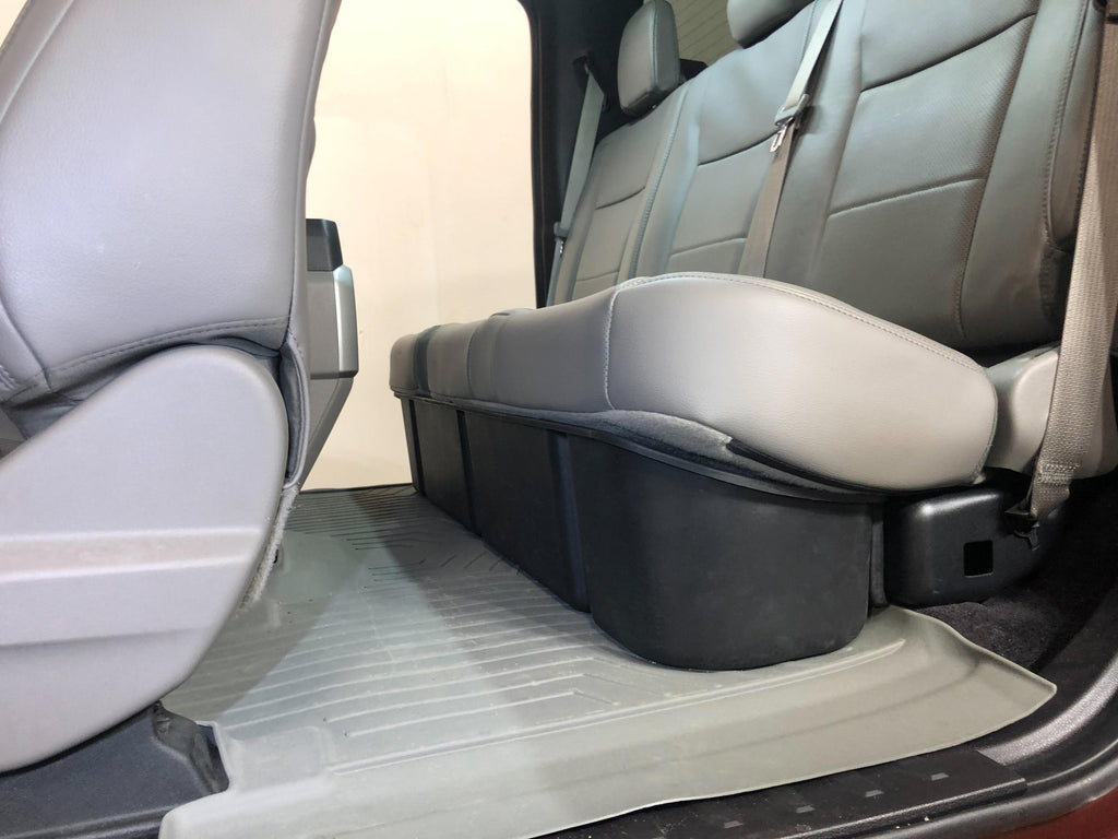 Red Hound Auto 3 Under Seat StoraBox Compatible with Ford F-150 Super Cab (2015-2019), F-250 F-350 F-450 F-550 Super Duty SuperDuty (2017-2019) SuperCab Only Underseat System Set of 3
