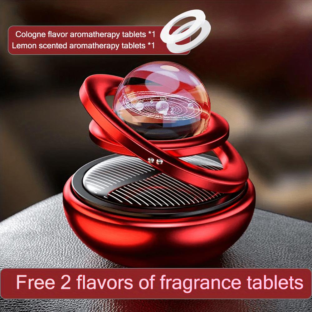 Car Air Freshener Solar Rotating Fragrance Decoration Car Interior Accessories Women Men Original Flavored Perfume Diffuser